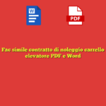 Fac simile contratto di noleggio carrello elevatore PDF e Word