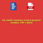 Fac simile relazione tecnica progetto stradale​ PDF e Word