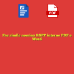 Fac simile nomina RSPP interno PDF e Word
