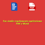 Fac simile regolamento agriturismo​ PDF e Word