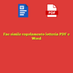 Fac simile regolamento lotteria PDF e Word
