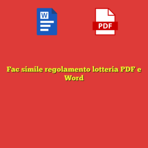 Fac simile regolamento lotteria PDF e Word