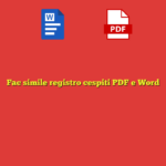 Fac simile registro cespiti PDF e Word